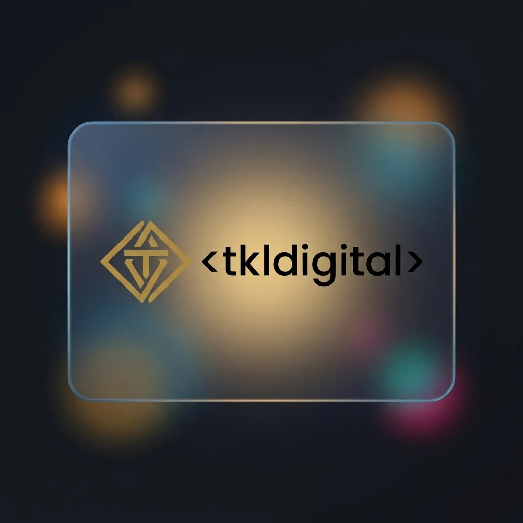 Strona agencji kreatywnej — glassmorphism UI design